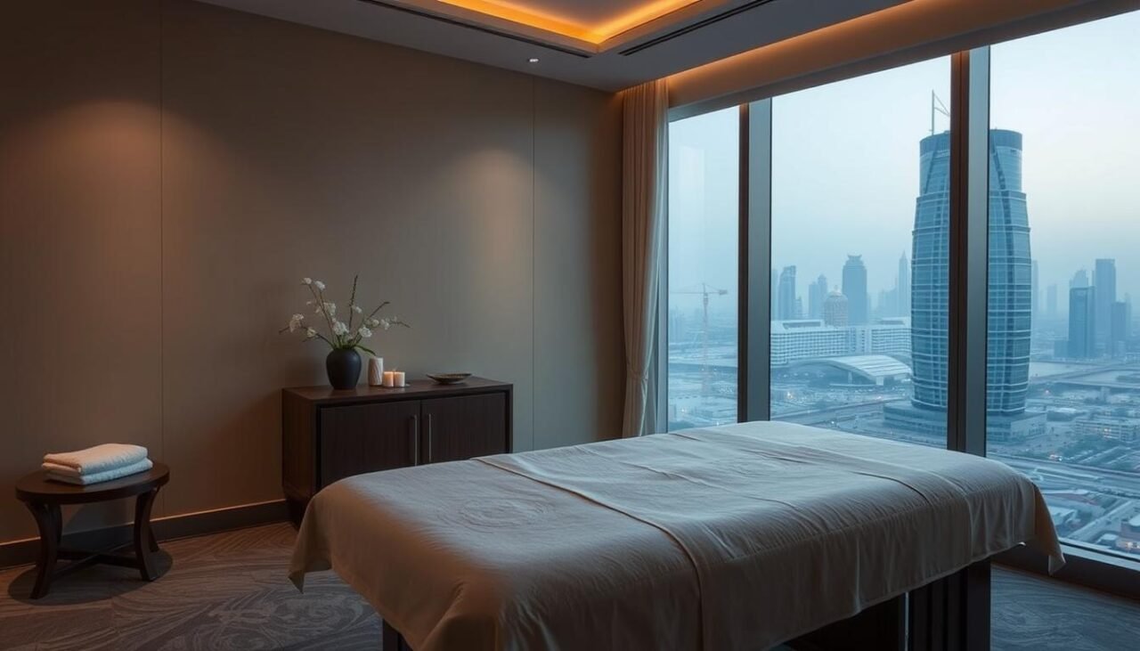 Relaxing spa treatment in Dubai luxury hotel