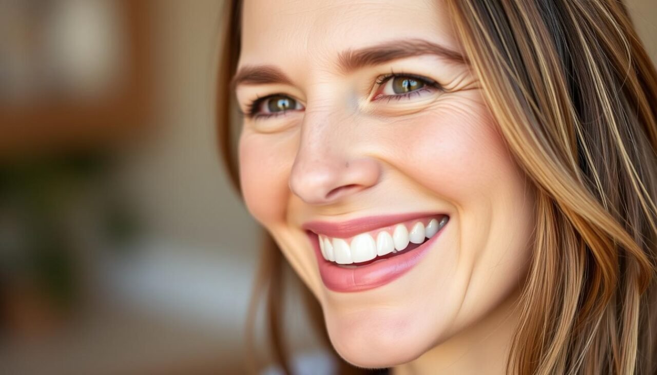 Patient smiling confidently after successful All on 6 dental implant treatment