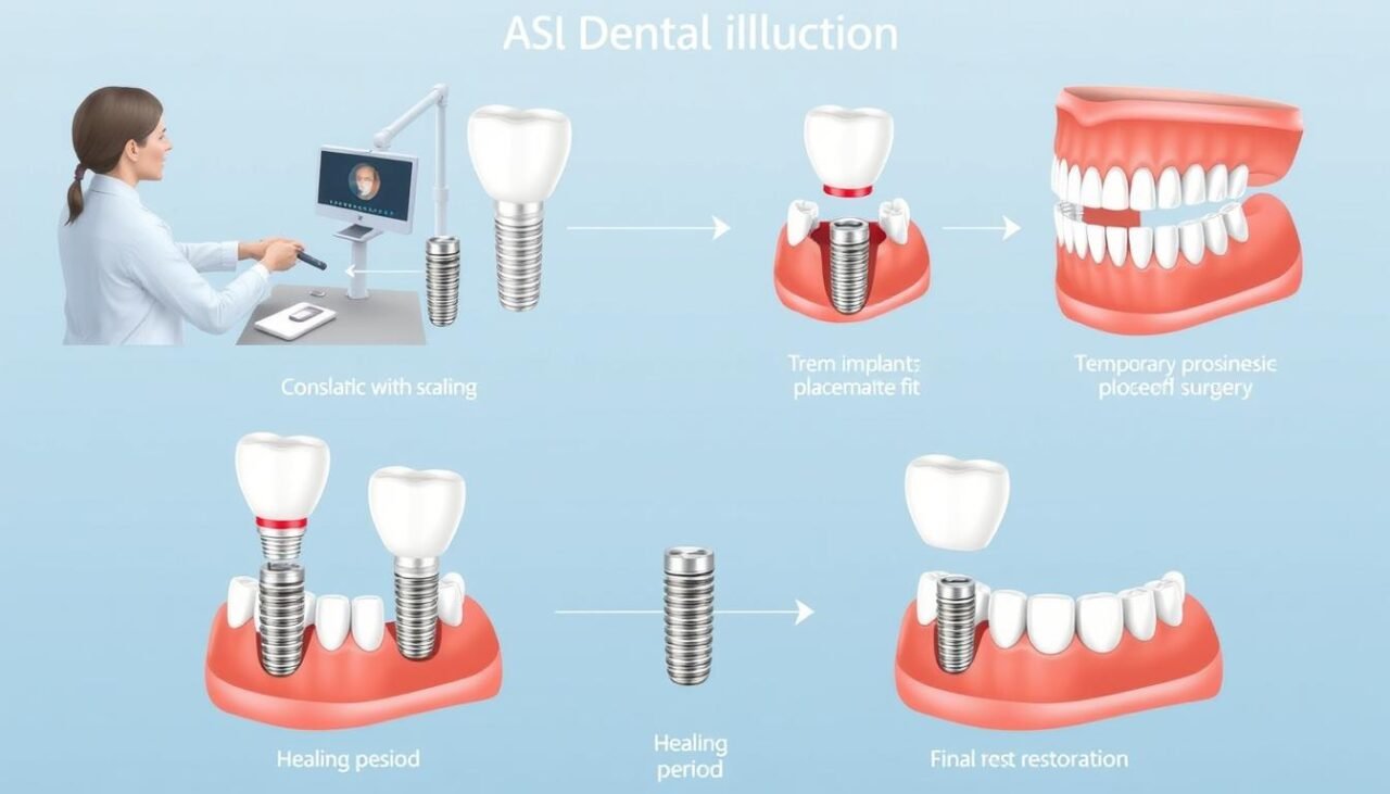Step by step All on 6 dental implant procedure